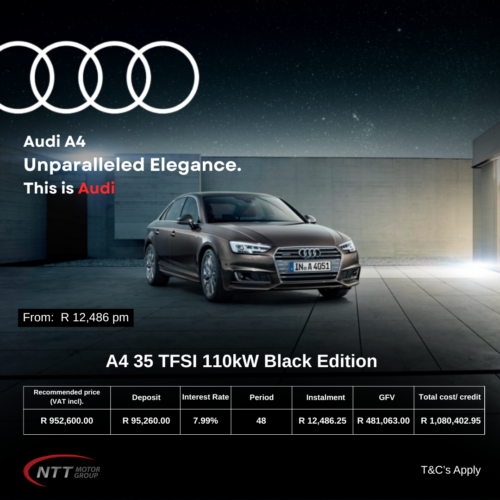A4 35 TFSI 110kW Black Edition image from Audi Centre Paarl