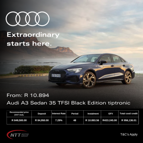 Audi A3 Sedan 35 TFSI Black Edition tiptronic image from Audi Centre Paarl