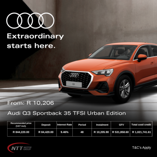 Audi Q3 Sportback 35 TFSI Urban Edition image from Audi Centre Paarl