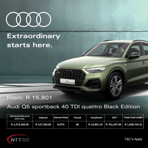 Audi Q5 sportback 40 TDI quattro Black Edition image from Audi Centre Paarl
