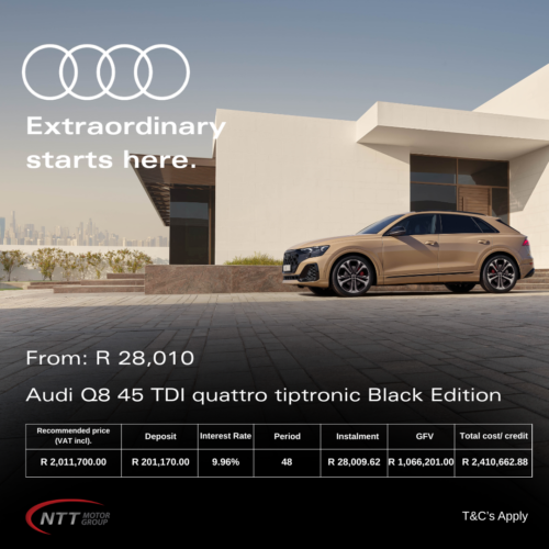 Audi Q8 45 TDI quattro tiptronic Black Edition image from Audi Centre Paarl